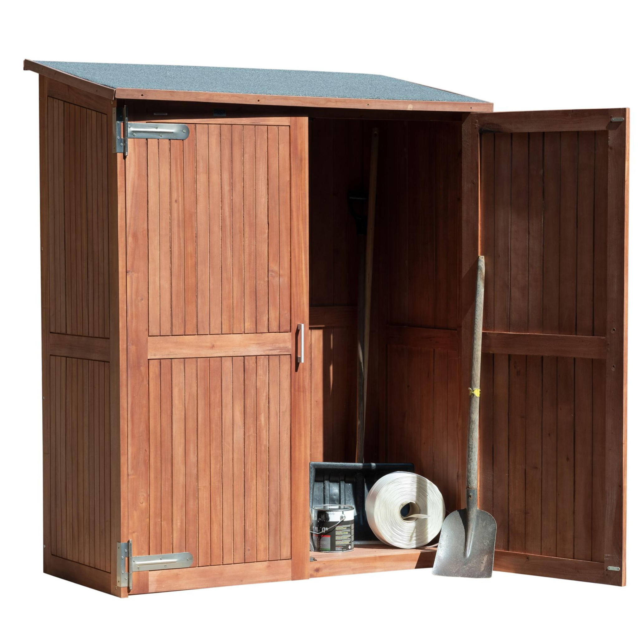 Tuinkast hardhout Montevideo incl. dakleer