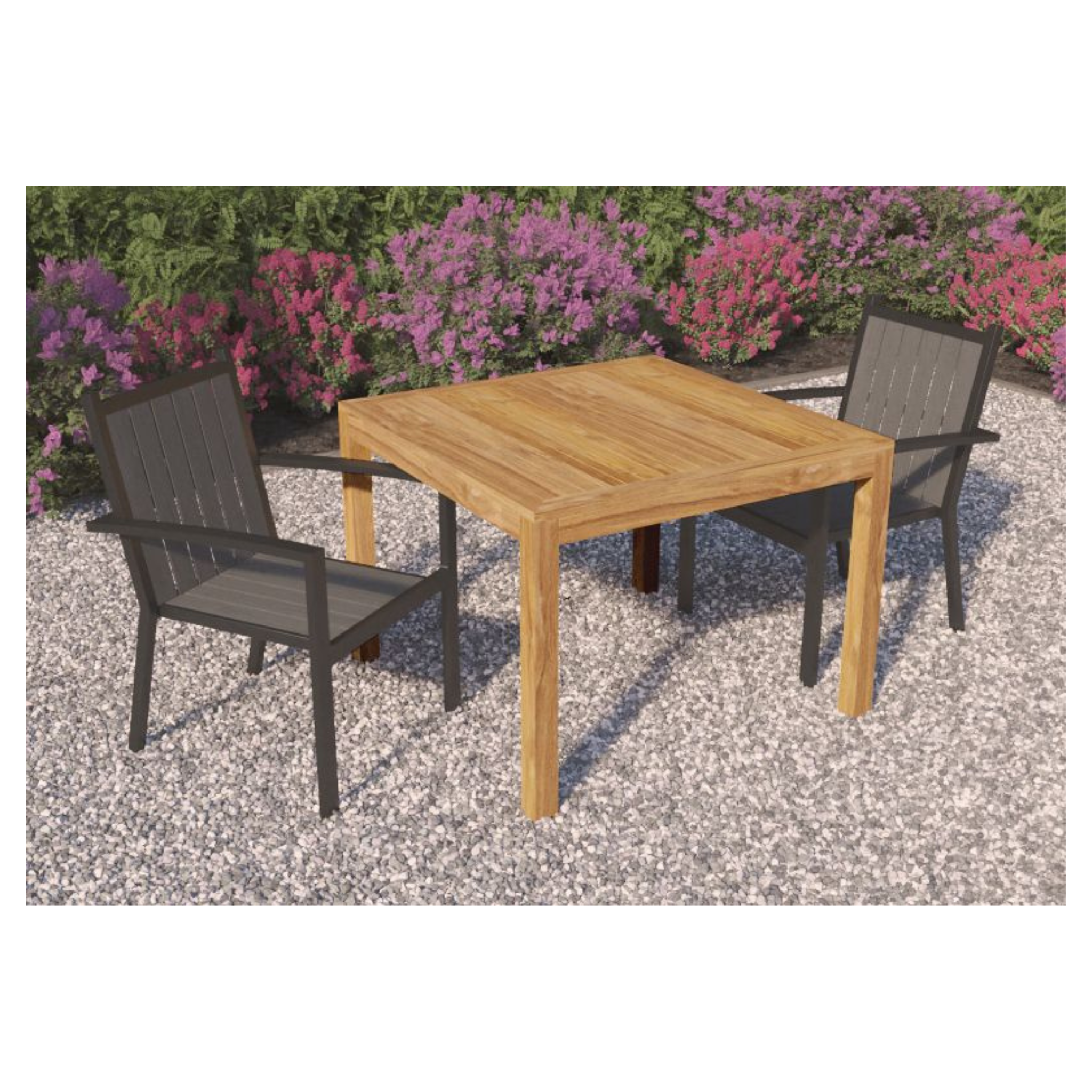 Tuintafel teak 100 x 100 cm