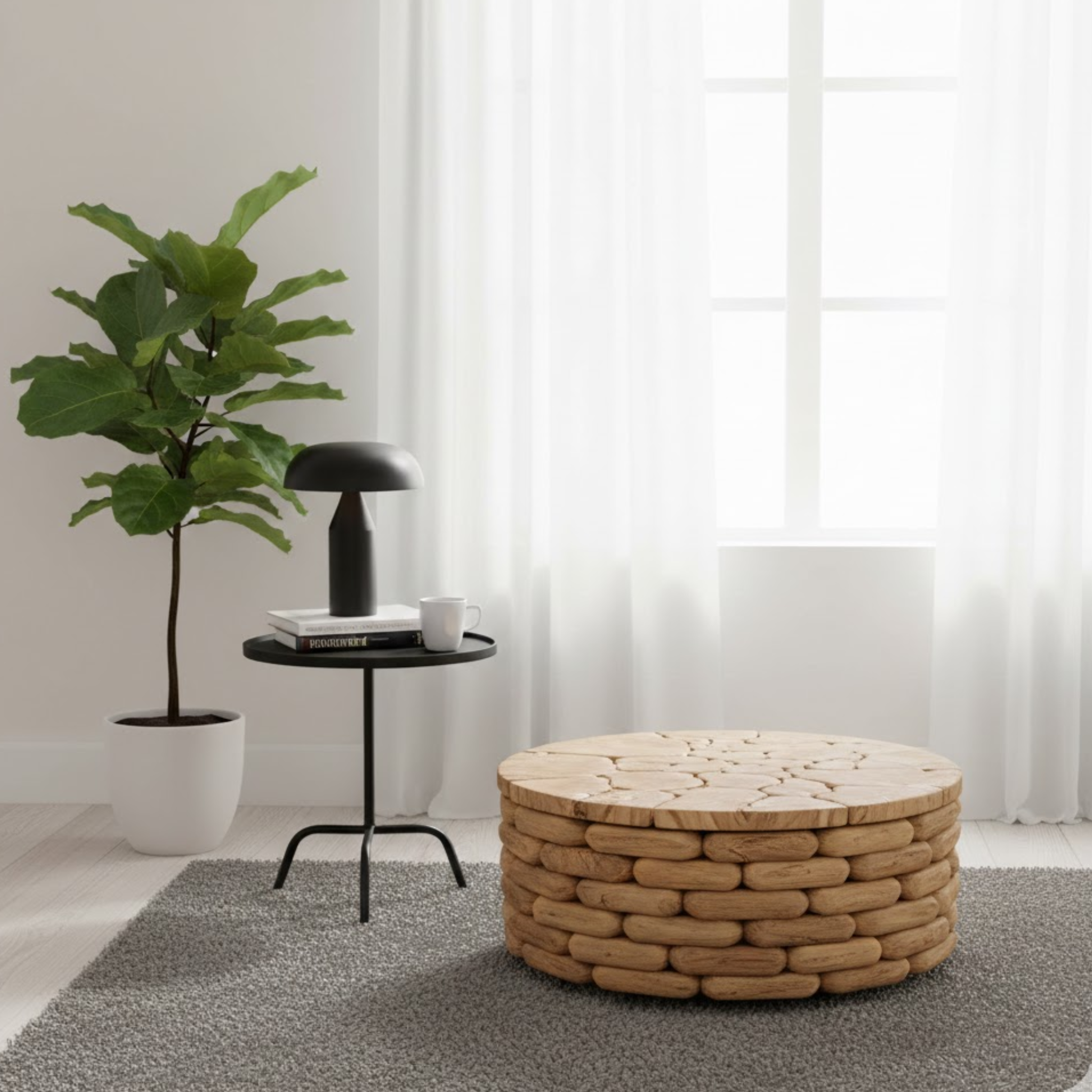 Arunja coffee tafel 100cm rond