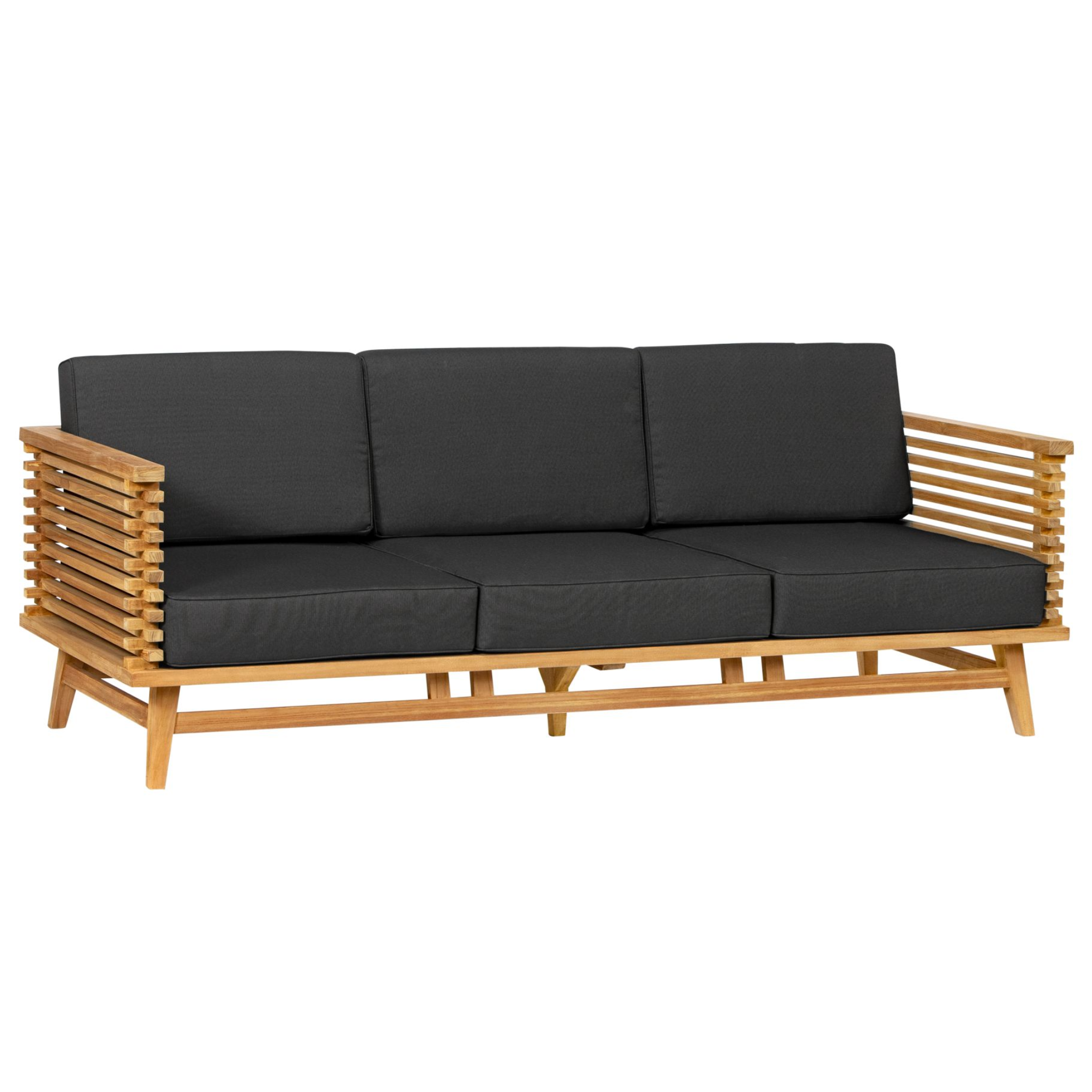Teak loungeset Riverside 3-zits bank incl. kussens