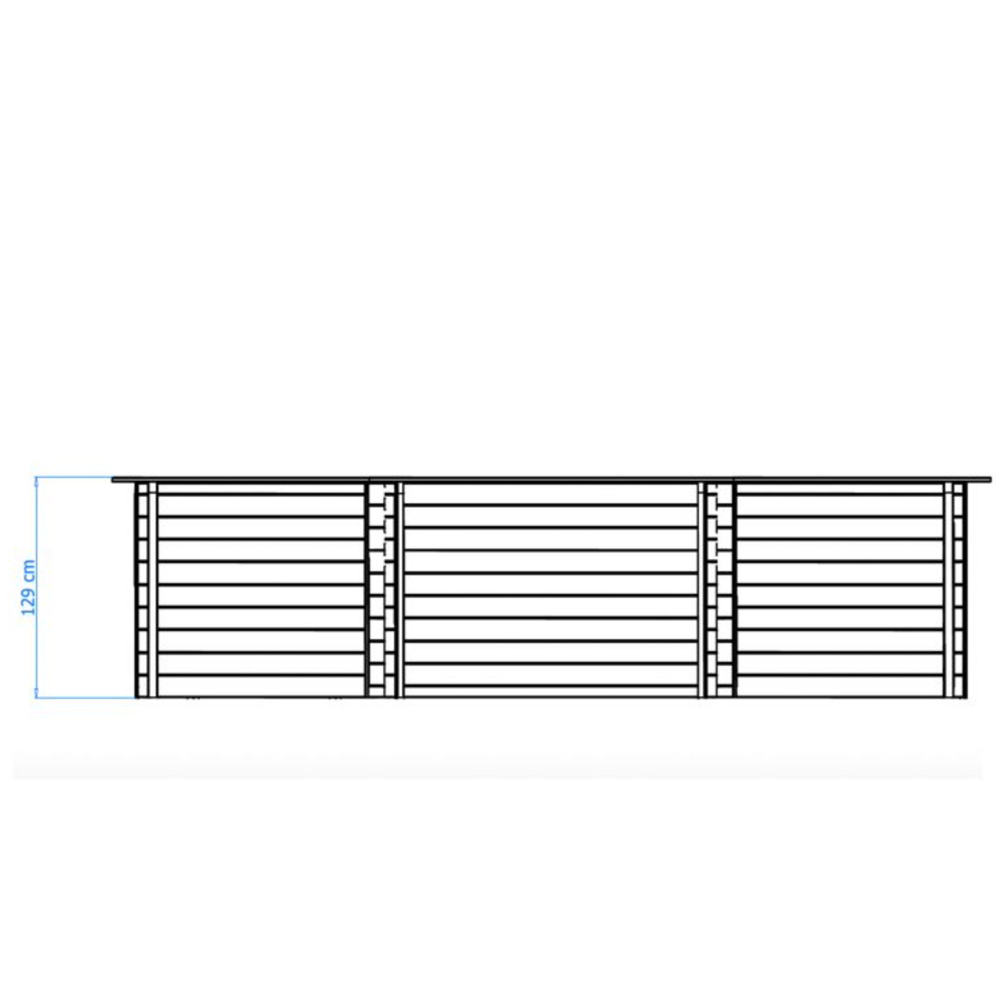 Luxe houten zwembad Kokomo Beach 560 x 517 x 129 cm
